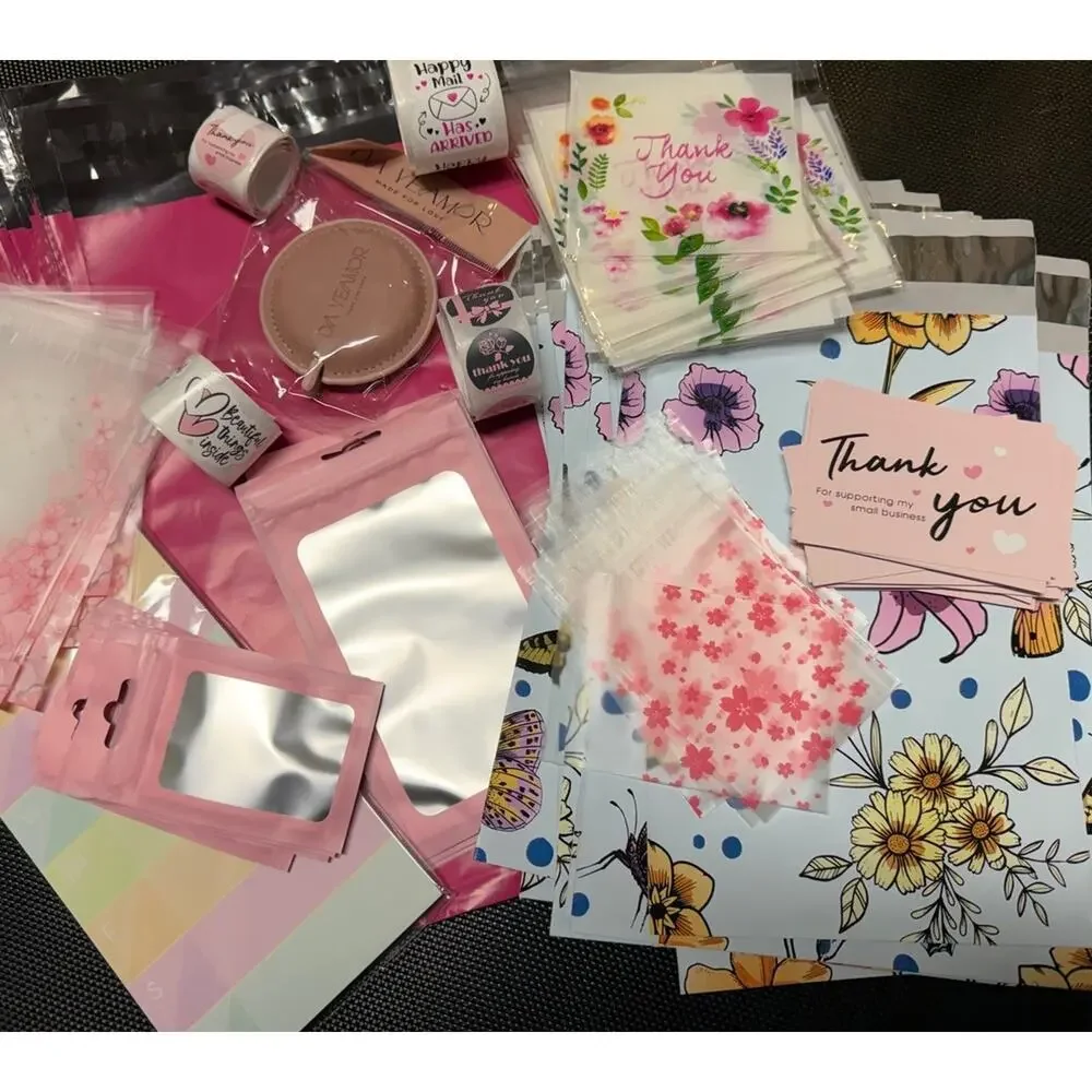 Reseller Shipping Supplies Bundle Pack Assorted 252 Pcs. Feminine